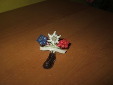 Anstecker Edelweiß Enzian