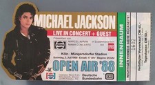 MICHAEL JACKSON Original Concert ticket 1988 BAD tour! RARE!