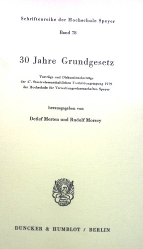Jahre grundgesetz - jahre,