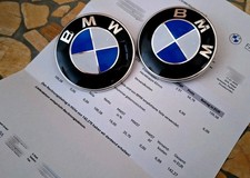 1 oder 2 ORIGINAL BMW Emblem Plakette Ø 82mm 51148132375 Motorhaube Heckklappe