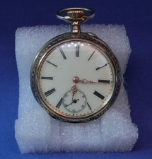 Silberne Schweizer Taschenuhr