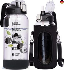 2l Trinkflasche Glas mit