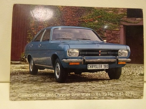 Chrysler 180 postkarte simca - 180,