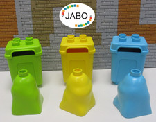 ( C1/7 ) LEGO Duplo 3x Mülleimer mit Müllsack