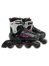 HUDORA Inline Skates Kinder Gr. 34 Schwarz Lila Rollschuhe ABEC 5