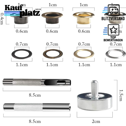 ösen werkzeug kit 400pcs 6mm - Ösen,