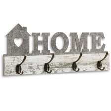 Wandgarderobe - weiß-Beton -