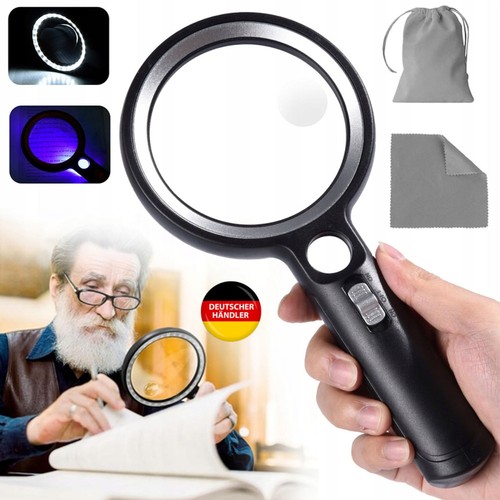 Led lupe leselupe mit - led,
