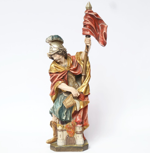 Heiliger florian holz skulptur - heiliger,