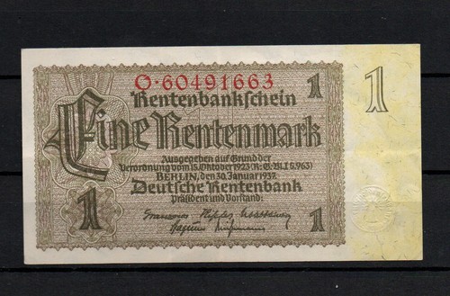 Rentenbankschein eine - rentenbankschein,