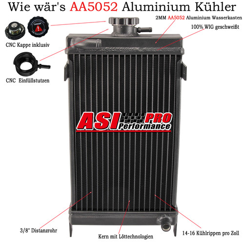 3reihig aluminum wasserkühler - 3reihig,