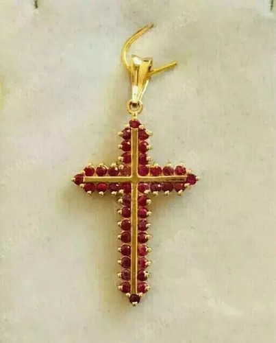 Damen kreuz anhänger 14k - kreuz,