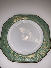 DDR Teller Lettin Grün/Gold