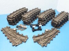 RC Eisenbahn Schienen 18 gebogene 6 gerade 2 Weichen 1 Kreuz Playmobil 2281