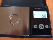 Gold Ring 333  Damen mit Amethyst  getragen Gr.ca. 61