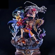 TOP ! Statue Collection Figurines ONE PIECE LUFFY + TRAFALGAR LAW + EUSTASS KID