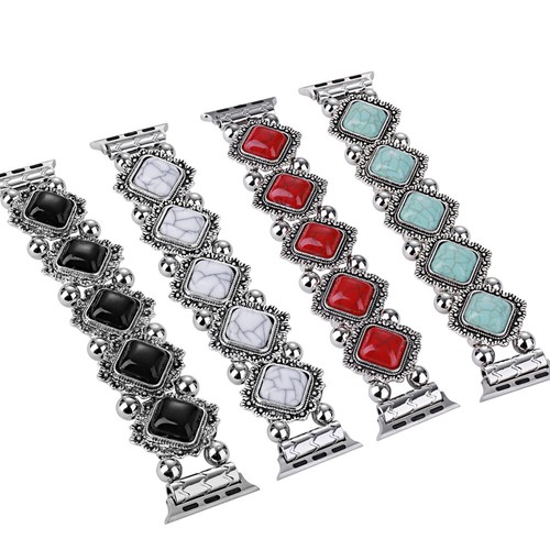 Edelstahl edelsteine armband - &,