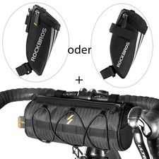ROCKBROS 2 Fahrradtaschen Satteltasche Sitztasche +Lenkertacshe Vorn Rennrad MTB