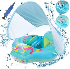 Baby Schwimmring mit Sonnendach, Schwimmring mit Sonnenschutz - ab 3-36 Monate
