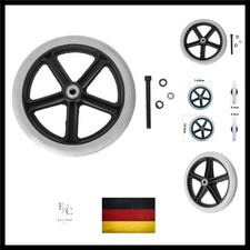 Ersatzrollen für Rollstuhlräder, 200 mm, grau, klein, Abriebfest, universell