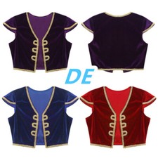 DE Mittelalter Kostüm Kinder Jungen Ärmellos Arabischer Prinz Kostüme Weste 