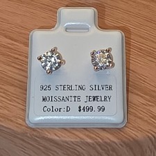 Moissanit Ohrstecker 18 Karat