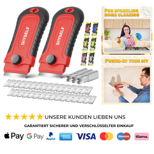 2er pack rasierklingen schaber - pack, rasierklingen-schaber