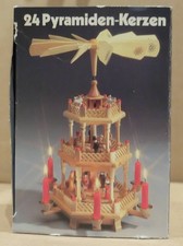 9 Weihnachtskerzen Kerzen Pyramidenkerzen rot