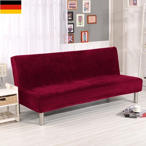Velvet armless sofa - sofa, schonbezug
