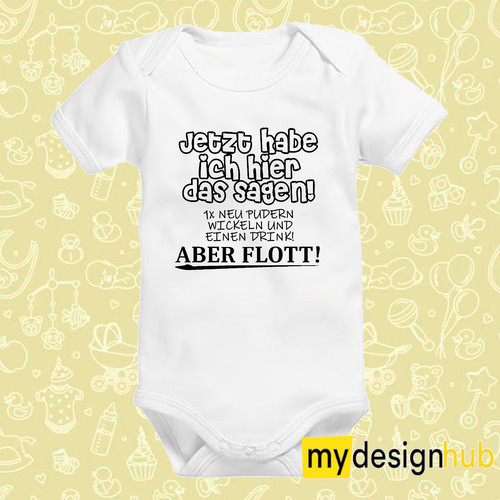 Babybody weiß kurzarm mit