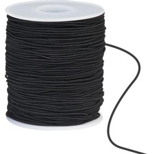 Kordel elastisch 100m Schwarz