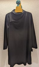 Orig COS Kleid M 38-40 A-Linie Vorne Kürzer MIDI Schwarz Top