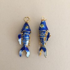Anhänger fisch emaille - st.,