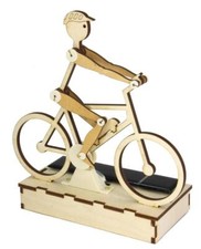 Solar-Holzbausatz Radler