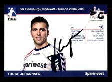Torge Johannsen SG Flensburg Handewitt 2008-09 Original Signiert + A 240162