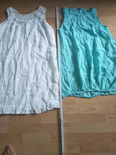 Zwei leinenkleider weiß - zwei,