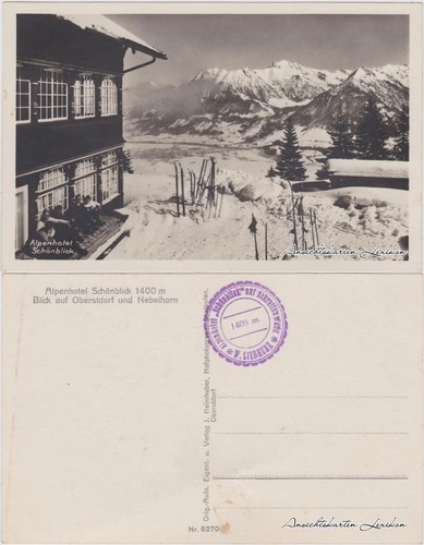 Ansichtskarte oberstdorf - ansichtskarte,
