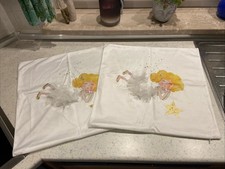 Depot Kissenhülle Engel Gold Weiß Tüllrock 45 x 45 cm 2 Stück Glitzer - wie NEU