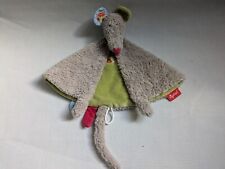 Sigikid Schmusetuch Maus grün mit Blumen Schnuffeltuch Comforter Kuscheltuch 