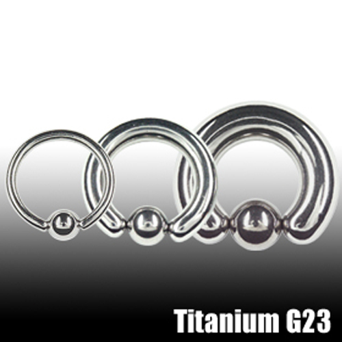 6mm titan piercing - titan, klemmring