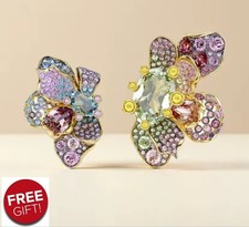 Funkelnde Ohrringe bunt Clip