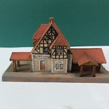 Holzmodell Spur N ehemaliger Bahnhof Östheim-Gailnau, Rarität!