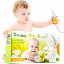 Airmed's Nasensauger. KLINISCH GETESTET, sicher & sanft. Für jeden Staubssauger