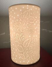 Gilde Porzellan Lampe Flower 20 cm Fensterlampe Tischleuchte 32145 Ø 12 cm rund