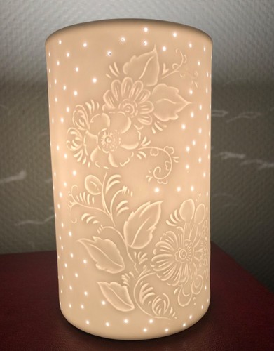 Gilde porzellan lampe flower - porzellan,