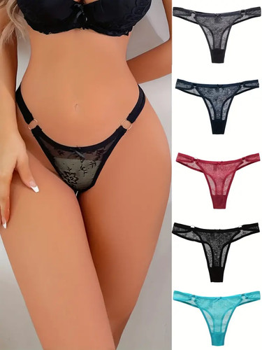 Spitzen string tanga - 5,