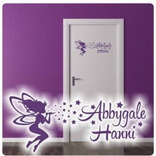 Türaufkleber Elfe Fee Name Wandaufkleber Tür Aufkleber Sticker Mädchen T855
