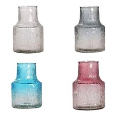 Glasblumenvase, kreativer runder Blumenkrug für den Tisch, Salon, Kamin