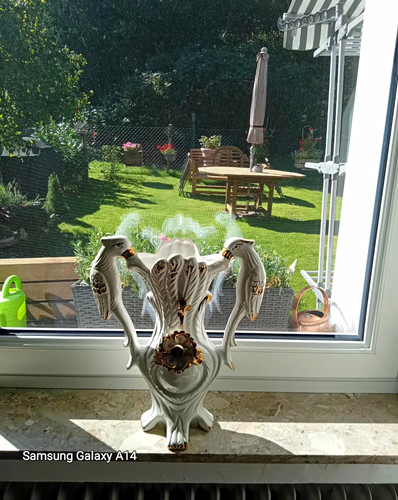 Porzellanfigur schwäne schwan - porzellanfigur, schwäne/schwan