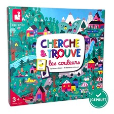 Juratoys Janod Spiel – Suche und Finde die Farben Lernspielzeug Kinder